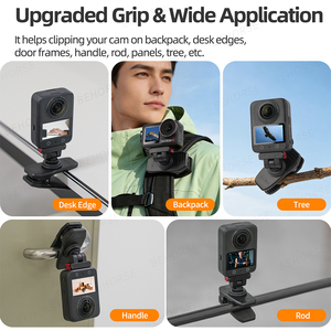 Clip de sac à dos réglable 2-en-1 et support magnétique, prise en charge améliorée et application étendue pour accessoires DJI OSMO 360/Action 5Pro/4/3/2 - Product Image 2