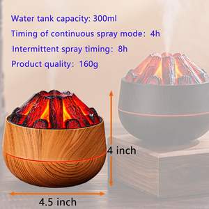 New Charcoal Humidifier Home Small Portable Large 300MLCapacity USB Desktop Humidifier Artificial Charcoal <b>Fire</b> Air Humidifier - Product Image 2
