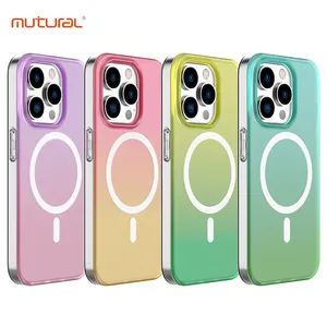 Funda mate Premium para iPhone15, bonita funda de caramelo, funda magnética para teléfono con carga inalámbrica para iPhone 15 Pro Max, funda de TPU a prueba de golpes