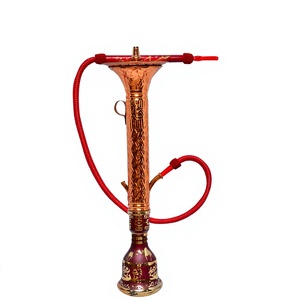 Authentique Ensemble Chicha Khalil Mamoon avec Filtre en Laiton Doré et Narguilé à Glace - Chicha à Noyau en Laiton Massif de 100 cm - Product Image 5