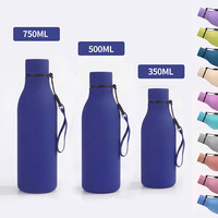 Bouteille isotherme en acier inoxydable 304 en forme de balle, 550 ml, anti-fuite, isolation thermique 12-24 heures, résistante aux chocs, pour usage extérieur
