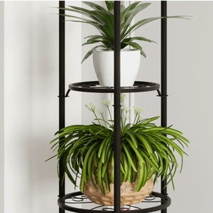 KINNO-Présentoir à Fleurs Moderne en Fer Forgé, Étagère pour Pot de Fleurs, Cuisine, Salon, Salle de Bains, <span class=keywords><strong>Balcon</strong></span> - Product Image 4