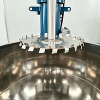Disperseur hydraulique à vide à conversion de fréquence, mélangeur anti-mousse automatique pour liquides visqueux et crèmes