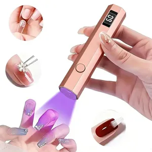 เครื่องอบเล็บเจลแบบพกพาขนาดเล็ก ใช้แสงยูวี พร้อมจอ LCD  ไร้สาย ชาร์จไฟได้ สำหรับทำเล็บเจลที่บ้านหรือร้านเสริมสวย - Product Image 6