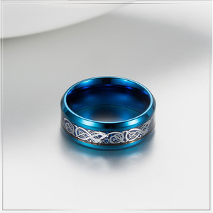 Trendy and versatile Nibelung titanium steel <b>rings</b>, stylish and bold hip-hop <b>couple</b> <b>rings</b>, factory direct wholesale. - Product Image 3
