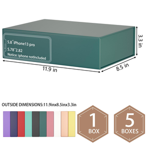 Free Sample Custom Printed <b>Black</b> Rigid Cardboard <b>Box</b> Eco-Friendly Packaging for Hair Extensions Wigs Cosmetics Personal Care - Product Image 2