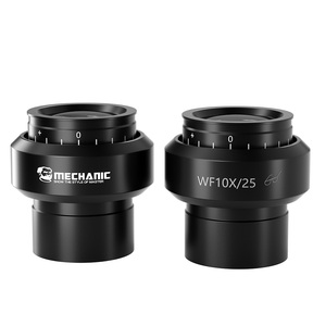 ชุดเลนส์ตาสำหรับกล้องจุลทรรศน์แบบปรับได้ MECHANIC WF 10X/25 กำลังขยาย 10 เท่า มุมมองภาพ 25 มม. ดีไซน์ปรับได้ ใช้ได้กับกล้องจุลทรรศน์ทั่วไป - Product Image 1