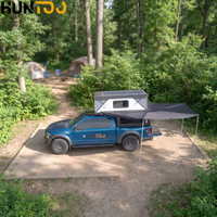 Huntoo 4 Season Pop up Topper Truck Camper Hard Sided Camper Shell Pickup Camper for Overlanding