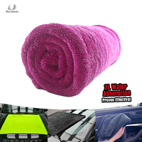 Serviette de polissage et de cirage BSCI pour verre, véhicule, moto, non toxique, 1400 gsm, serviette dépoussiérante de luxe pour voiture