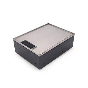 Sistema Moderno de Cajas de Piso para Energía y Datos con Marco de Acero Inoxidable para Salas de Conferencias - Product Image 2