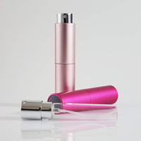 8ml & 10ml Mini verre parfum atomiseur pompe pulvérisateur aluminium vide poche vaporisateur bouteille pour voyage 100pcs quantité minimale de commande