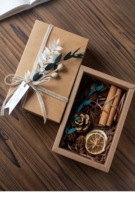 Boîte cadeau personnalisée pour la veille de Noël, boîte souvenir en papier kraft artistique rétro, recyclable, tendance