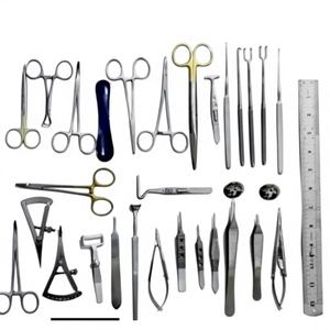 Juego de Instrumentos de Blefaroplastia Manual de Alta Calidad BISONS, 30 Piezas, Acero Inoxidable Alemán, Kit de Microcirugía Ocular, CE - Product Image 1