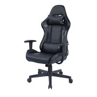 Chaise de jeu pivotante ergonomique de haute qualité avec accoudoirs réglables en cuir PU et fonction inclinable pour jeux de course