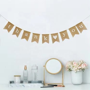 Guirnalda de Yute Rústica con Letras de Agradecimiento para Decoración de Bodas, Fiestas de Cumpleaños, Baby Showers y Despedidas de Soltera - Product Image 6