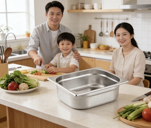ถาดอาหารสแตนเลส 2/3 GN - ทำความสะอาดง่าย - Product Image 5