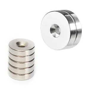 China Wholesale Customizable NdFeB N52 Rare Earth Neodymium Disc Countersunk Magnet