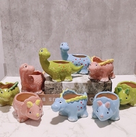 Un vendeur chaud de récipients succulents en céramique de dinosaure