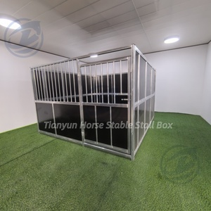 Nhà Máy ngựa sản phẩm giá rẻ Composite tấm Ngựa hộp có thể tháo rời giá thấp ngựa ổn định cho trang trại sử dụng - Product Image 4