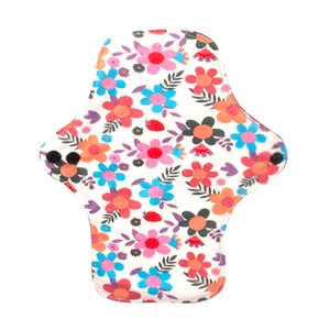 Serviettes hygiéniques <span class=keywords><strong>lavables</strong></span> en coton pour femmes, protège-slips menstruels imperméables et réutilisables en tissu, vente en gros - Product Image 5