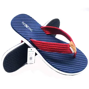 Tongs en caoutchouc plat bon marché en gros Tongs en <span class=keywords><strong>cuir</strong></span> pour hommes Pantoufles en <span class=keywords><strong>cuir</strong></span> originales pour hommes Mules/tongs en <span class=keywords><strong>cuir</strong></span> - Product Image 4