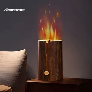 Aromacare 2,3 L Wildholz-Ultraschall-Feuerbefeuchter-Modul Baumstamm-Flammenbefeuchter
