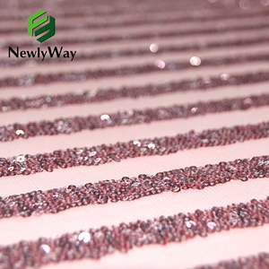 Bán Buôn Spandex Lưới Ren Sequin Thêu Vải Của Nhiều Màu Sắc Cho Dress Gown - Product Image 4