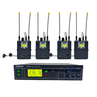 Système de surveillance audio sans fil professionnel PSM900 avec capteur infrarouge, suppression du bruit, contrôle du volume et microphone-casque métallique