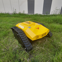 Tondeuses Jardin Pelouse Ferme Télécommande Entièrement Automatique Tondeuse à Gazon Électrique sur Chenilles Déchiqueteur de Gazon Intelligent Tondeuse à Gazon Robot