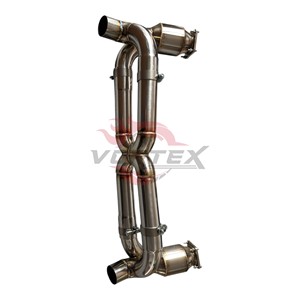 Sección Trasera de Escape de Acero Inoxidable Vortex Racing con Catalizador de Alto Flujo para Porsche 996 de Aspiración Natural, Piezas de Afinación de Sonido - Product Image 4