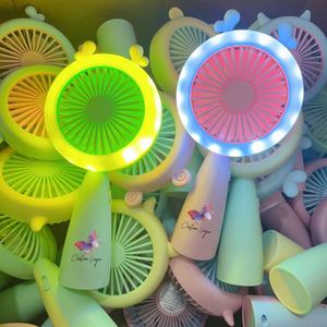 Mini ventilateur portable USB à séchage rapide pour extensions de cils, avec lumière LED, rechargeable, idéal pour l'été, marque privée - Product Image 1