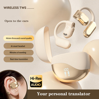 Focus 2025 Ai Translator Pro Écouteurs de traduction Écouteurs Smart Assistant 144 Langue Traduction Écouteurs Casque