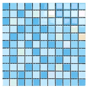 Gạch khảm acrylic màu trắng rắn độc đáo tinh tế sàn tường gốm khảm phòng tắm hồ bơi gạch khảm màu rắn - Product Image 2