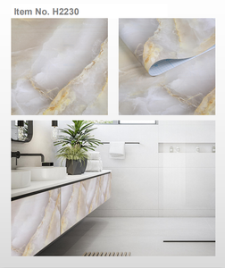Jinyi eski ev mobilya tasarımı dekor filmi mermer etiket raf astarı yapışkan kağıt PVC panel duvar kağıdı - Product Image 6
