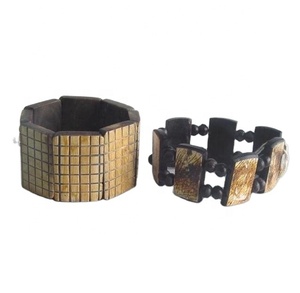 Ấn Độ thời trang Bangles với vuông cong thiết kế căng xương và sừng Vòng đeo tay - Product Image 1