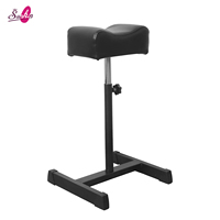 Tabouret de pédicure pliable en métal moderne Sunkin, hauteur réglable, design antidérapant, pour salon, spa, maison, réparation des pieds