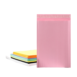 Chất lượng cao Express bao bì bưu phẩm đệm tài liệu có thể tái chế thân thiện với môi nước mắt bằng chứng vận chuyển túi giấy màu hồng máy ảnh - Product Image 2