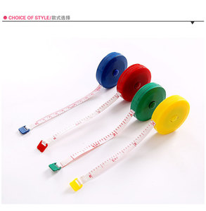 1 pièce 1,5 m Ruban à mesurer rétractable portable, mini règle de couture en cuir, règle de mesure de hauteur pour enfants, ruban à mesurer en centimètres et pouces - Product Image 2