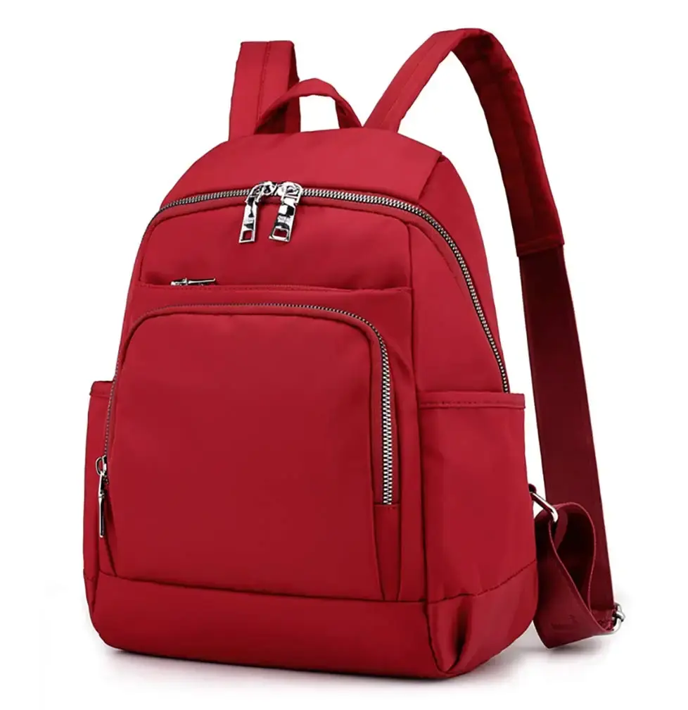 간단한 스타일 여성 배낭 지갑 작은 Daypack 캐주얼 경량 여행 배낭 학교 가방