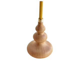 Bougeoir en bois d'acacia fait à la main pour la maison perlé décoratif intérieur accessoires d'éclairage domestique bougeoir en bois - Product Image 5
