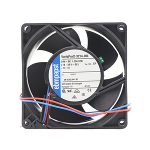 Ventiladores Axiales de Refrigeración ebmpapst 3214JH3 DC 24V 140CFM 69dBA 92X92X38mm 9238 9cm con Rodamientos de Bolas y Cables para Inversor 3214JH3-195 - Product Image 1