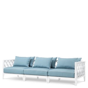 ชุดโซฟาเบาะกันน้ำกรอบอลูมิเนียมหรูหราสำหรับลานบ้านกลางแจ้ง - Product Image 3