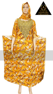 Vente flash : robe kaftan abaya pour femmes musulmanes avec hijab - robe islamique longue imprimée avec foulard assorti pour le Ramadan et les tenues modestes - Product Image 2