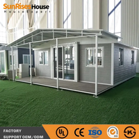 Maison conteneur personnalisée de 20 pieds ou 40 pieds avec terrasse extérieure, construction rapide, bâtiment modulaire préfabriqué, maison conteneur extensible