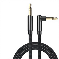 Câble audio auxiliaire 3,5 mm mâle-mâle, conducteur en cuivre nu, emballé, pour connexion voiture, ordinateur, téléphone portable, convertisseur, câble droit