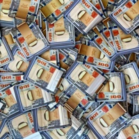 100 pièces de sacs en mylar refermables de 3,5 g pour dollars américains, sacs à bonbons, sacs à fermeture éclair, billets d'euros, argent papier, pour fournitures de fête