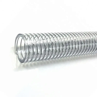 Tuyau en fil d'acier transparent pu de qualité alimentaire EXW 13mm-75mm pour tuyau de vin transport d'huile d'arachide