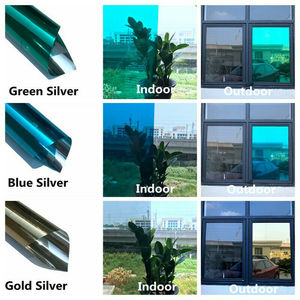 미국산 100% 테스트 완료된 고품질 도매용 PET 소재 강화 건축용 딥 블루 실버 빌딩 윈도우 필름 자가복원 - Product Image 6