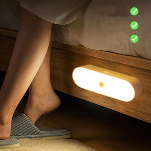 Smart Warm White <b>LED</b> Nightlights for Bathroom, Bedroom, Magnetic Indoor Night <b>Light</b> Rechargeable <b>LED</b> <b>Motion</b> <b>Sensor</b> <b>Lights</b> - Product Image 5