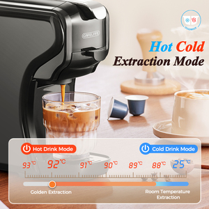 Elegante Cafetera Eléctrica Automática Multifuncional 3 en 1 de Plástico con Bomba de 20 Bares de Presión para Cápsulas Nes* y DG* - Product Image 4